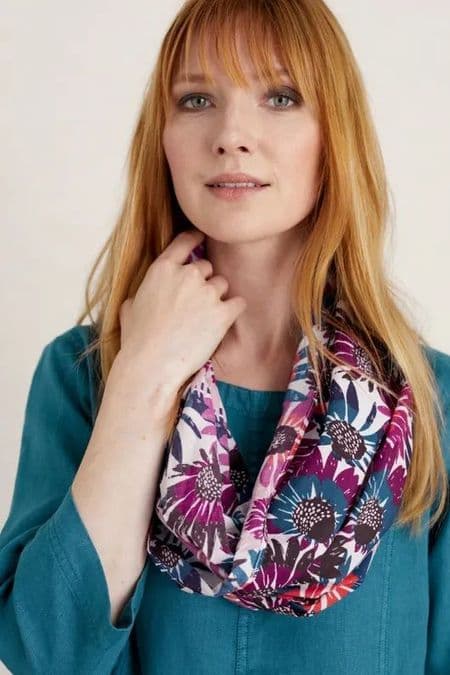 New Everyday Circle Scarf. Summer Daze Chalk