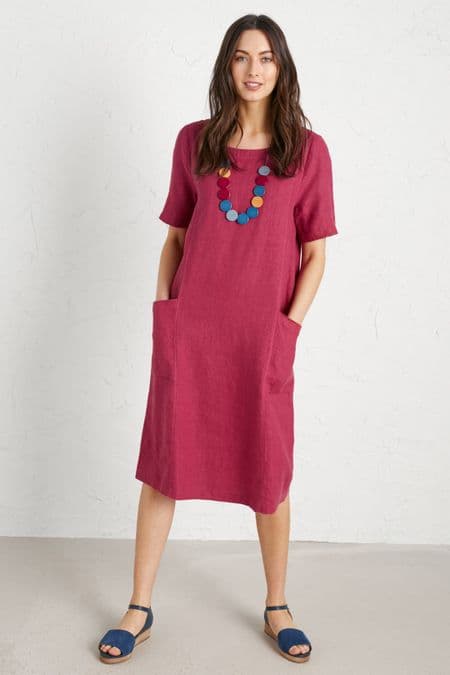 Painting Class Dress. Currant