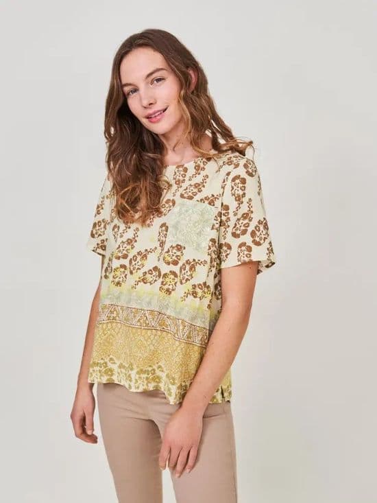 Penny Top. Green Multi. WAS £49.00 NOW ONLY