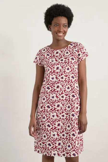 River Cove Dress. Wave Poppy Jam
