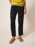 Rowena Linen Trouser - Black