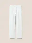 Rowena Linen Trouser. Brill White
