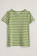 Sailor T-Shirt. Breton Dill Chalk