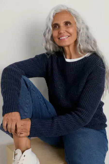 Sea Bird Organic Cotton Jumper. Maritime