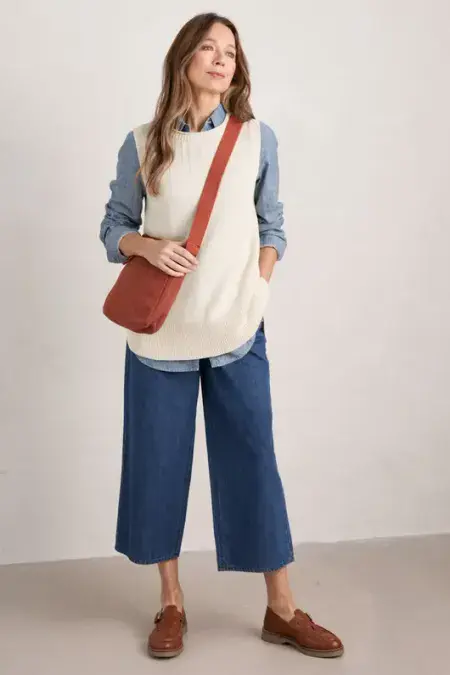 Smallcombe Vest. Chalk