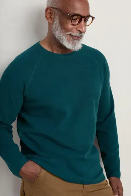 Venton Organic Cotton Long Sleeve Top. Mallow Verte Ocean Drift