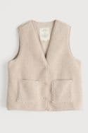 Well Wisher Gilet. Aran