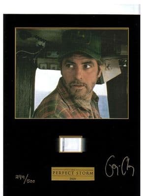 A000 - George Clooney hand signed Perfect Storm cell