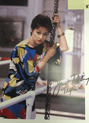 A001 - Janet Fielding Tegan - DR WHO  Signed 10x8