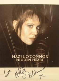 A070 - HAZEL O'CONNOR Autographed top 10 x 8 photo
