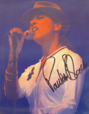 A075 - PAULINE BLACK Autographed top 10 x 8 photo