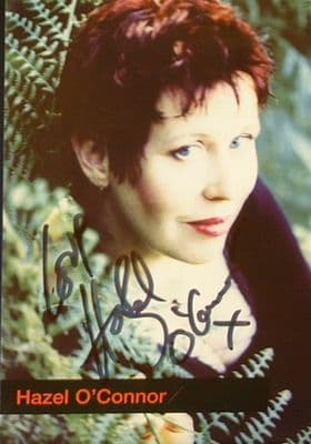 A138 - HAZEL O'CONNOR Autographed Postcard