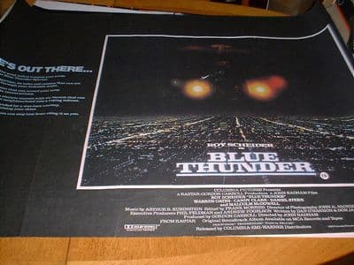 BLUE THUNDER Original British Quad Ref 19