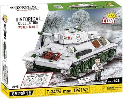 COBI-2595        850 PCS HC WWII /2595/T-34/76 mod 1941/42