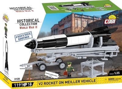 COBI-3120        1210 PCS HC WWII /3120/ V2 ROCKET&TRANSPORTER EXECUTIVE EDITION