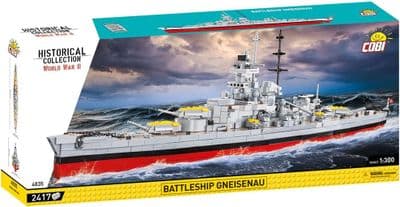 COBI-4835        2417 PCS HC WWII /4835/ BATTLESHIP GNEISENAU