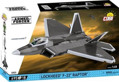 COBI-5855        658 PCS ARMED FORCES /5855/ LOCKHEED F-22 RAPTOR