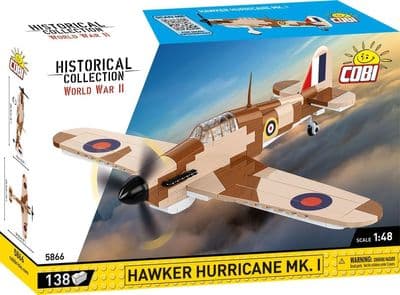 COBI-5866        145 PCS HC WWII /5866/ HAWKER HURRICANE MK.1