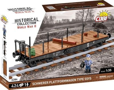 COBI-6284        TRAINS /6284/GERMAN RAILWAY SCHWERER PLATTWORMWAGEN TYP SSY