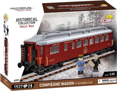 COBI-6291        1945 PCS TRAINS /6291/ COMPIEGNE WAGON 1918