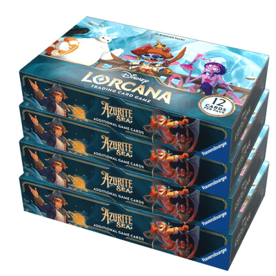 Disney Lorcana  6 Azurite Seas Case of 4  Booster Box (3)