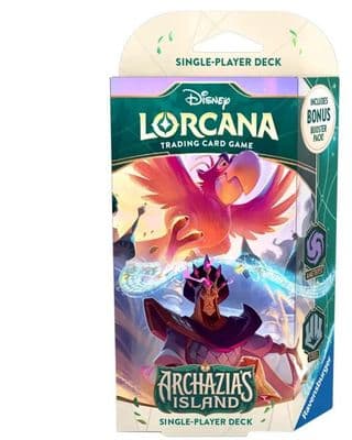 Disney Lorcana 7 Archazia's Island Deck Ameythyst Steel