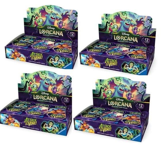 Disney Lorcana  Attack Of The Vine Booster Box sealed case