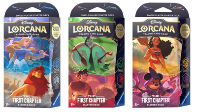 Disney Lorcana TCG First Chapter Starter Deck (Set of 3)