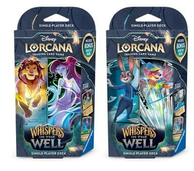 Disney Lorcana TCG - WHISPERS IN THE WELL  PAIR OF DECKS