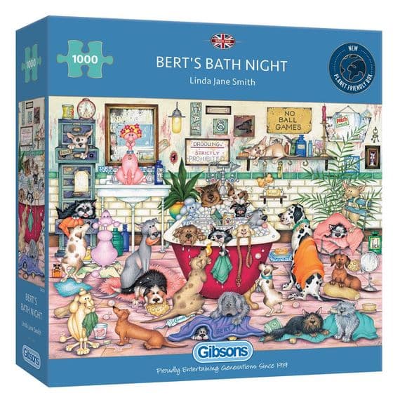 Gibsons G6316 BERTS BATH NIGHT 1000pc Jigsaw Puzzle