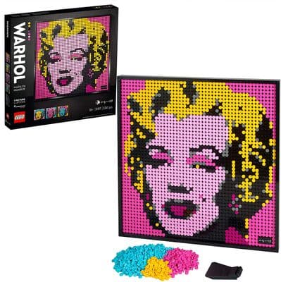 LEGO 31197 Art Andy Warhols Marilyn Monroe Collectors DIY Poster, Wall Décor, Multipart Canvas