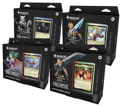 Magic: The Gathering: Final Fantasy Set of 4 Commander Decks