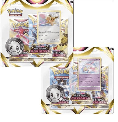Pokémon Trading Card Game: Sword & Shield 10 Astral Radiance 3-Pack PAIR Booster
