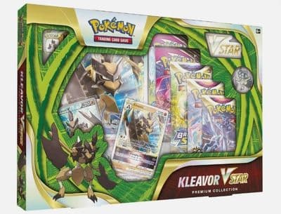 Pokemon TCG Kleavor V Star Factory Sealed Premium Collection Box