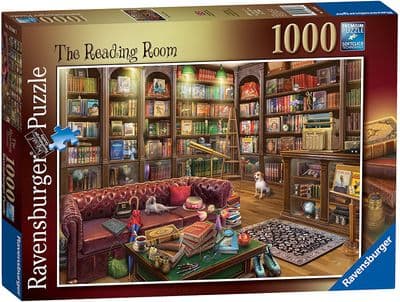 RAVENSBURGER 19846 The Reading Room 1000 Piece Jigsaw Puzzle