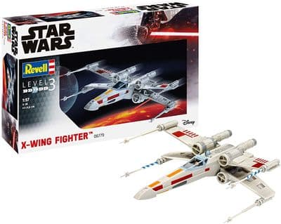Revell RV06779 Star Wars X-wing Fighter1:57 Plastic Model kit, Unlackiert