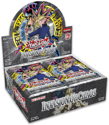 YuGiOh! Invasion Of Chaos Booster Box Legendary Collection Reprint 2023