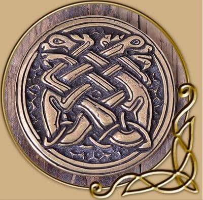 Belt Buckle - Celtic Dogs
