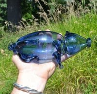 Boar from blue glass