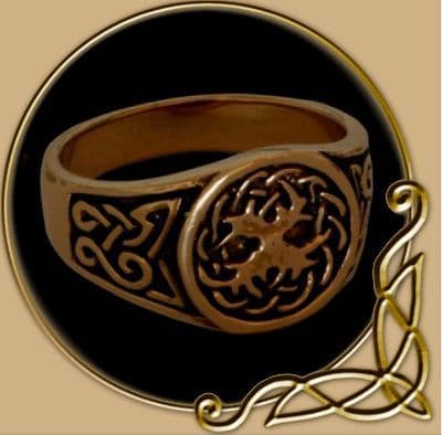 Bronze Celtic Ring Yggdrasil