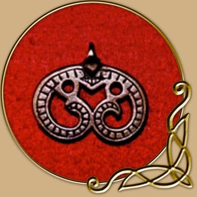 Bronzed Viking Jewellery - Ornated Lunar