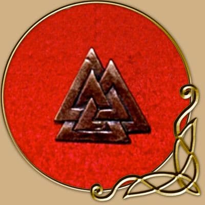 Bronzed Viking Jewellery - Valknut