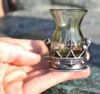 Carolina historical glass goblet