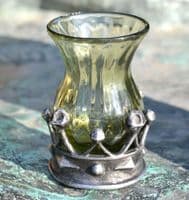 Carolina historical glass goblet