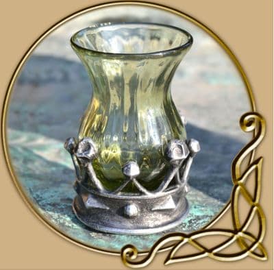 Carolina historical glass goblet