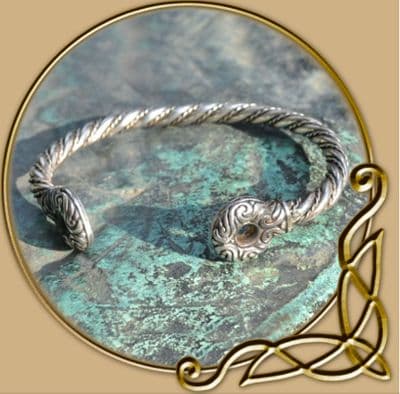 Celtic warrior's silver bracelet