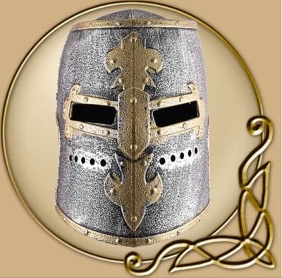 Children Knight's Great Helm with Hinged Visor, Plastic