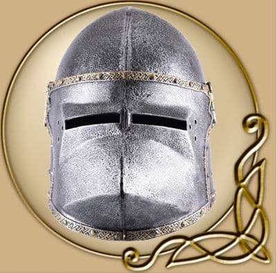 Children Knight's Helmet Houndskull with Hinged Visor, Plastic