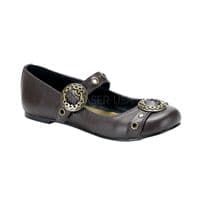 Costume- Ladies Steampunk 'Daisy' Flat Shoes