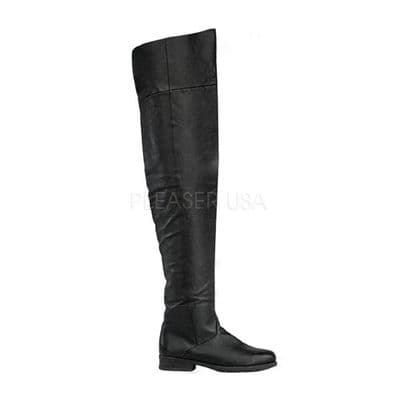 Costume-Mens Maverick Medieval Long Leather Boots